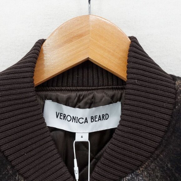 Veronica Beard Stanley Plaid Bomber Jacket 6 Multi - Picture 12 of 16